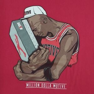 Jordan Championship Shoe Box Shirt Size 4X Mens New Sneakers Crew Neck Shirt Red